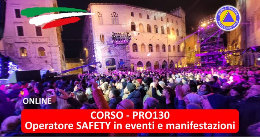 PRO130 - Operatore SAFETY in eventi e manifestazioni
