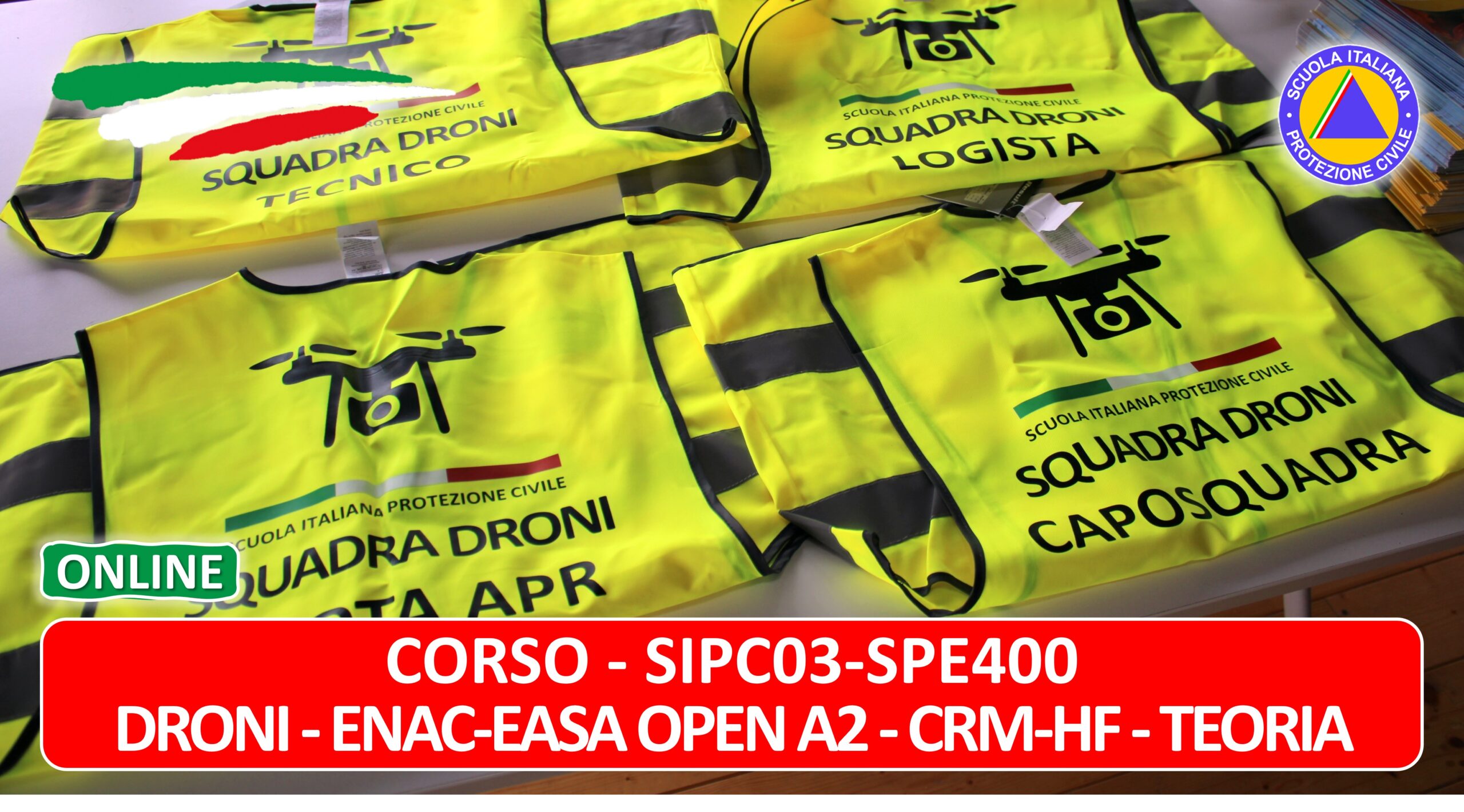 SIPC03-SPE400 - Droni - ENAC-EASA OPEN A2 - CRM-HF -TEORIA